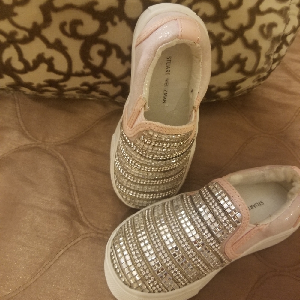 Toddler slip on glam shoes